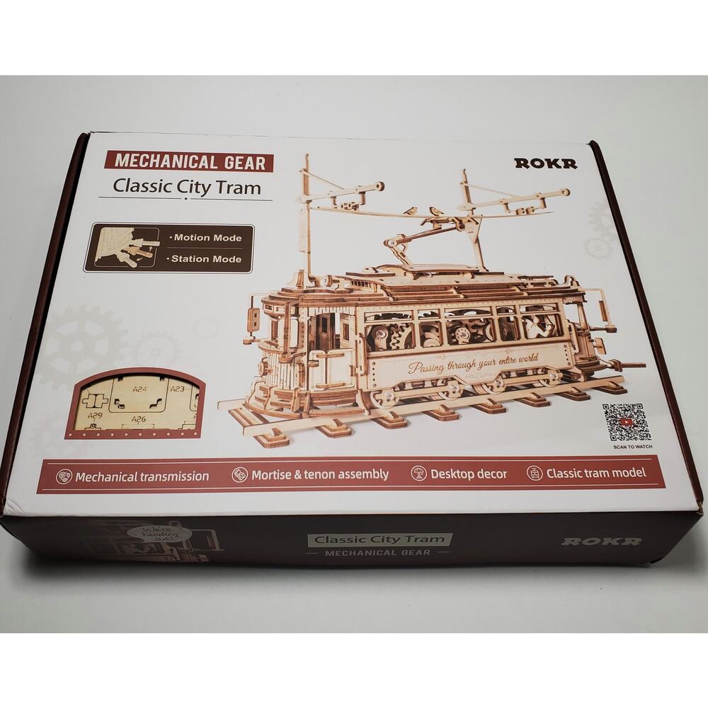 ROKR Mechanical Gear Classic City Tram Model